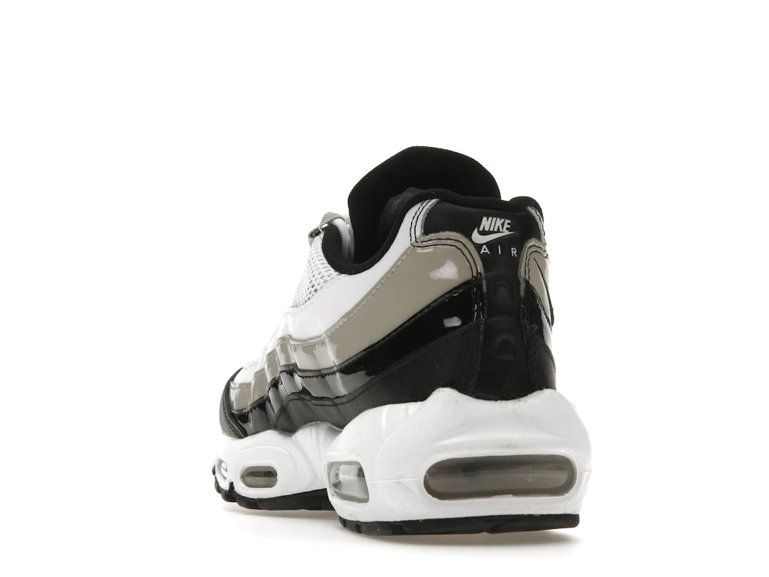 Nike Air Max 95 White Light Iron Ore Black Patent (Women's)