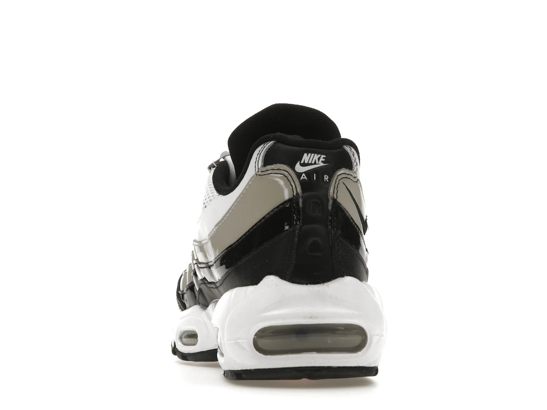 Nike Air Max 95 White Light Iron Ore Black Patent (Women's)