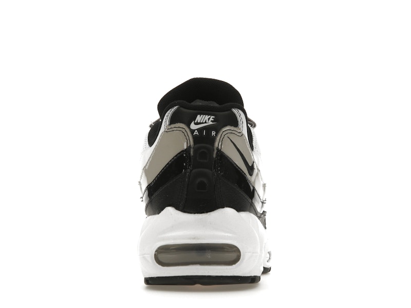 Nike Air Max 95 White Light Iron Ore Black Patent (Women's)
