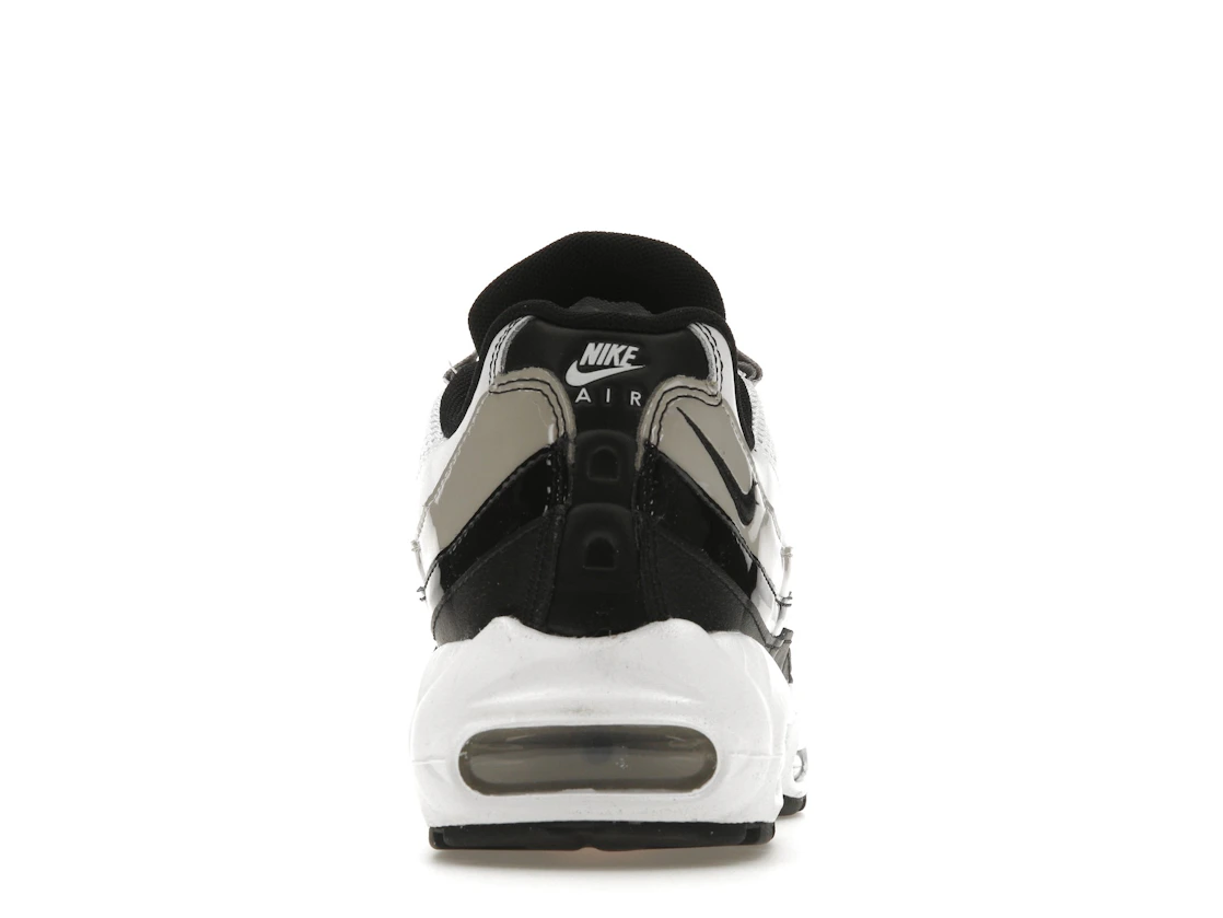 Nike Air Max 95 White Light Iron Ore Black Patent (Women's)
