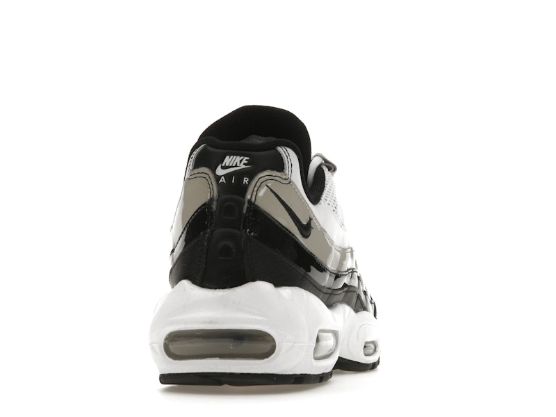 Nike Air Max 95 White Light Iron Ore Black Patent (Women's)