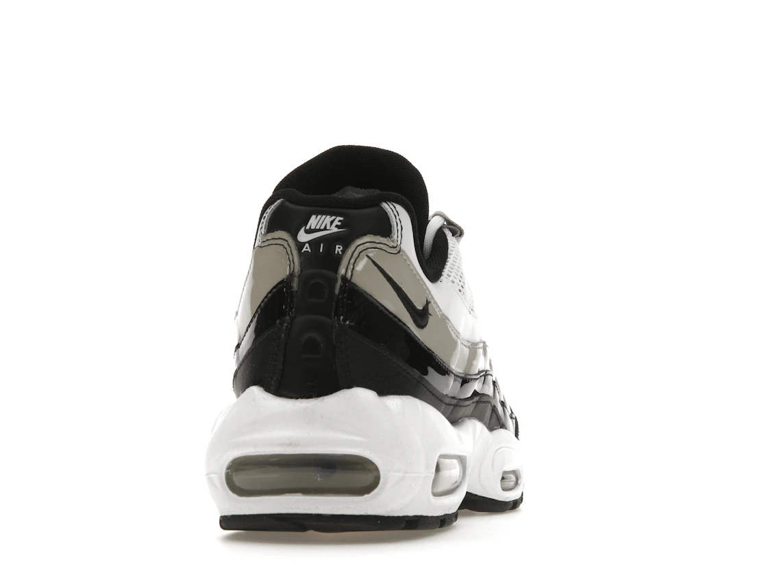 Nike Air Max 95 White Light Iron Ore Black Patent (Women's)