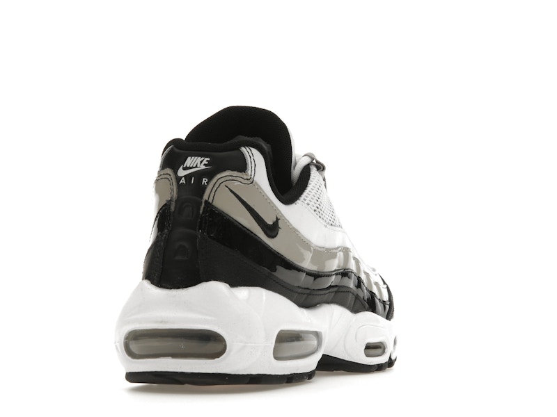 Nike Air Max 95 White Light Iron Ore Black Patent (Women's)