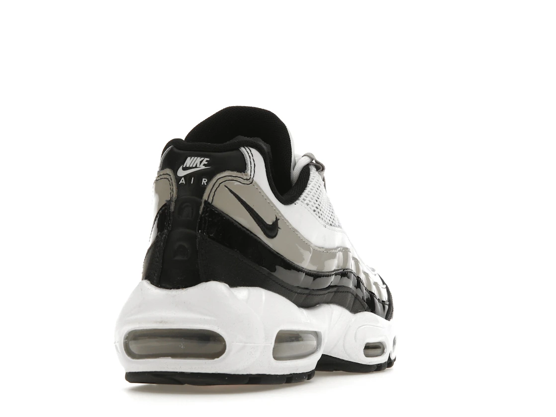 Nike Air Max 95 White Light Iron Ore Black Patent (Women's)