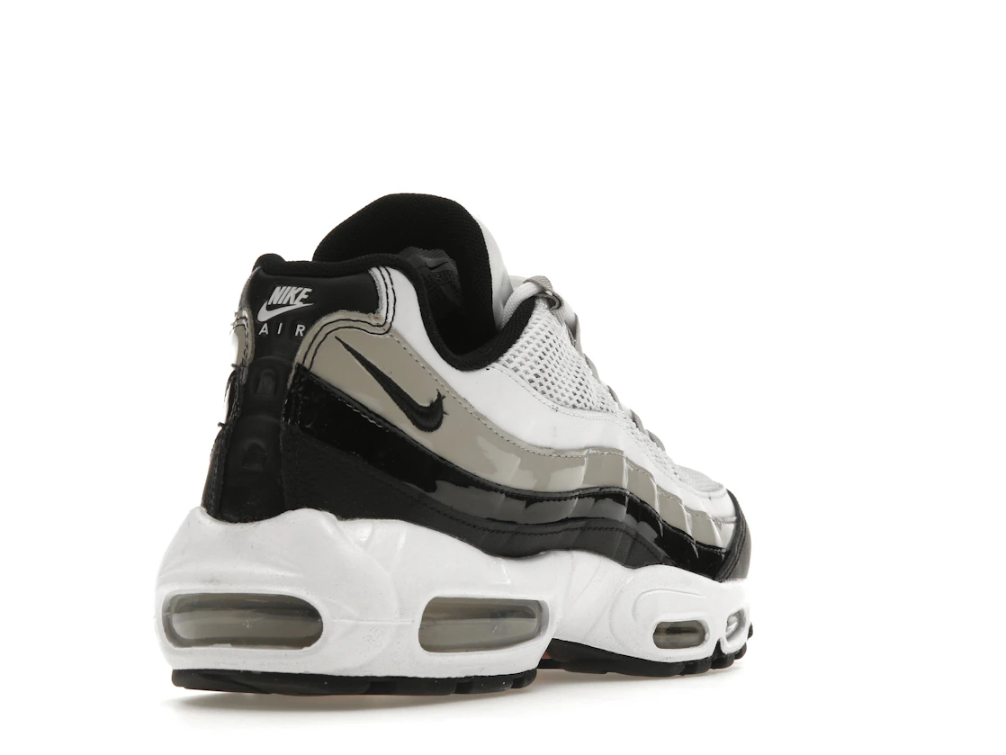 Nike Air Max 95 White Light Iron Ore Black Patent (Women's)