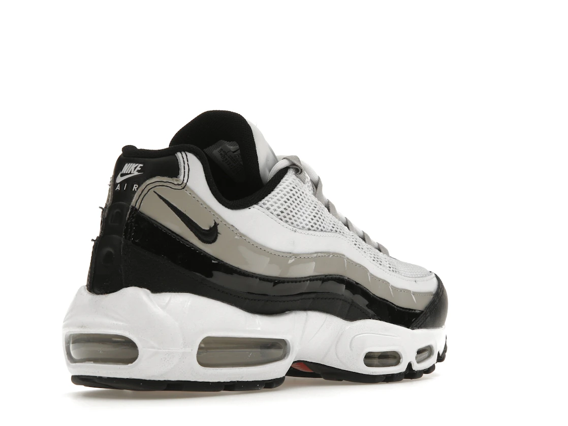Nike Air Max 95 White Light Iron Ore Black Patent (Women's)