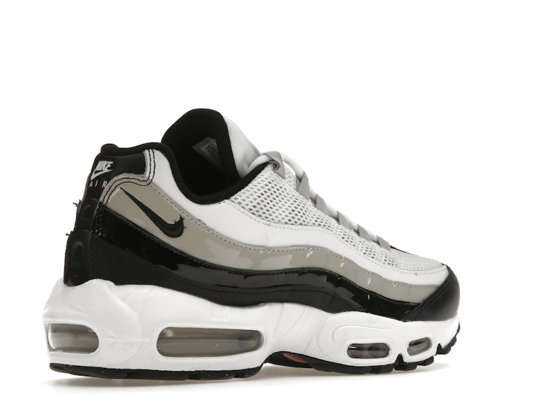 Nike Air Max 95 White Light Iron Ore Black Patent (Women's)