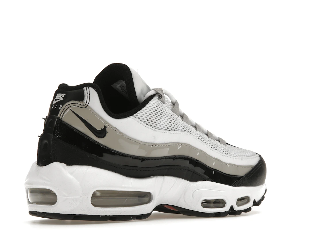 Nike Air Max 95 White Light Iron Ore Black Patent (Women's)