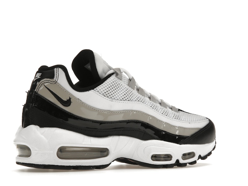 Nike Air Max 95 White Light Iron Ore Black Patent (Women's)