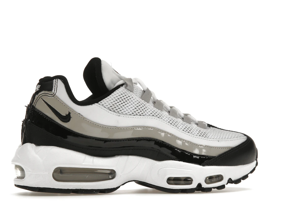 Nike Air Max 95 White Light Iron Ore Black Patent (Women's)