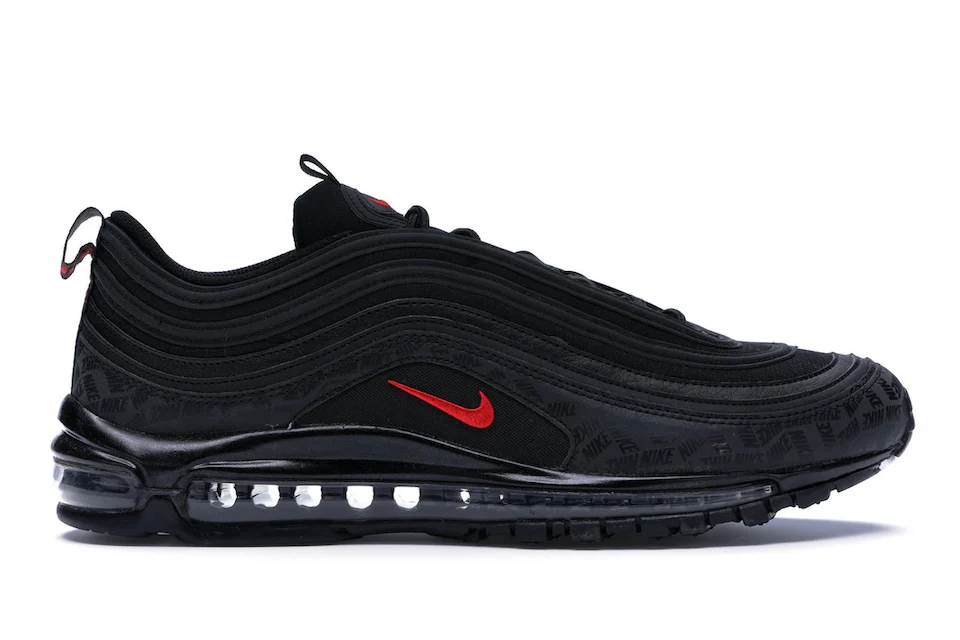 Nike Air Max 97 All-Over Print Black Red 0