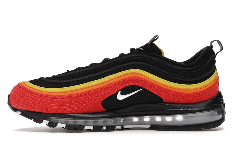 Nike air max 97 black red orange clearance