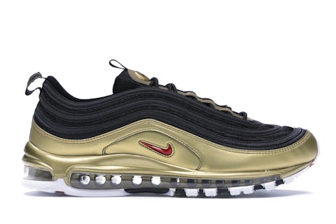 Nike Air Max 97 Black Metallic Gold Men's AT5458-002 US