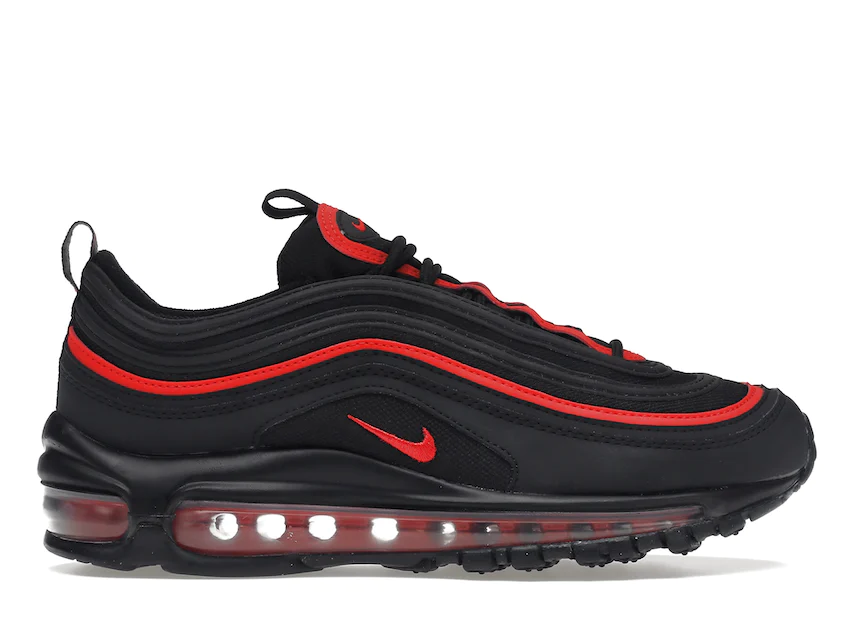 Nike Air Max 97 Black Chile Red (GS) Kids' - 921522-023 - US