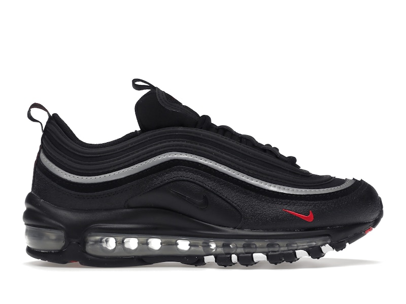 Nike Air Max 97 Black Silver Red GS Kids 921522 028 GB