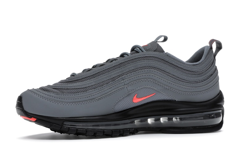 Nike air max 97 gs grey black bright crimson clearance