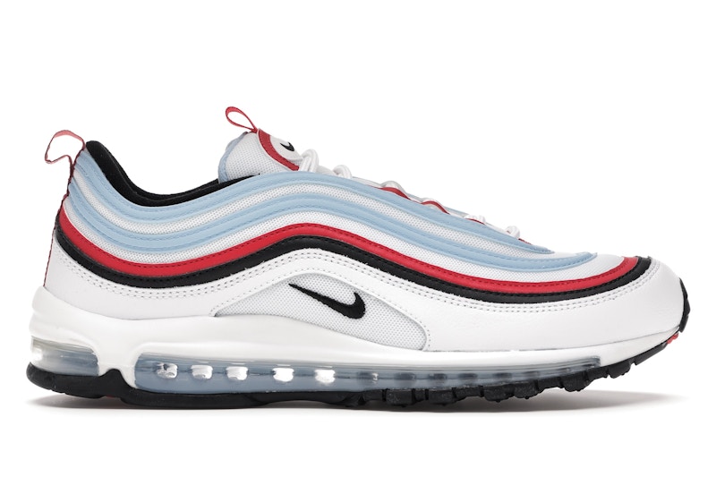Red blue white air max 97 top