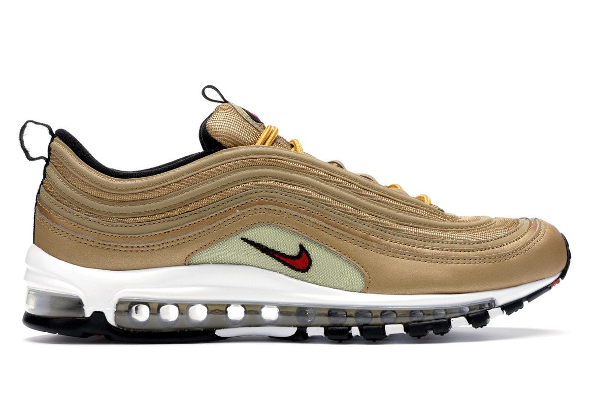 nike air max 97 gold trainers