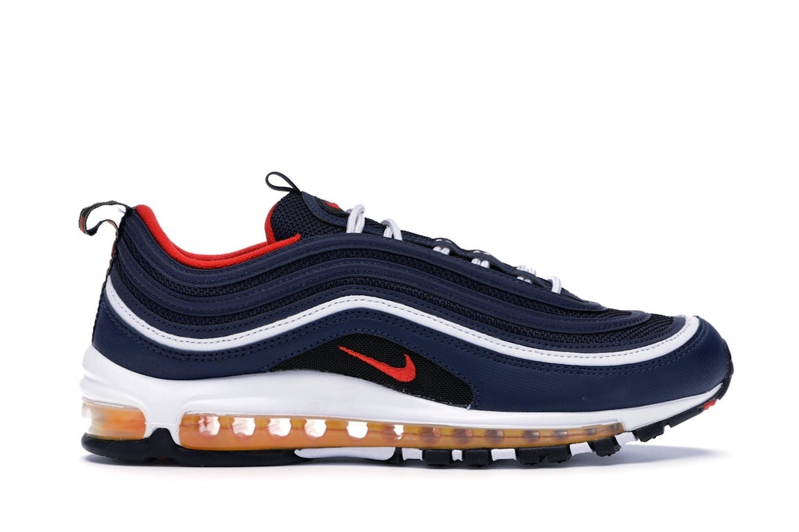 Nike Air Max 97 Midnight Navy Habanero Red Men's - 921826-403 - US