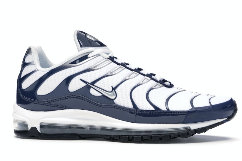 Air max 97 plus white navy clearance