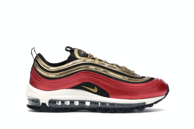 Air max 97 womens red gold on sale