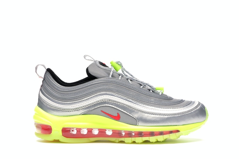Silver red deals air max 97