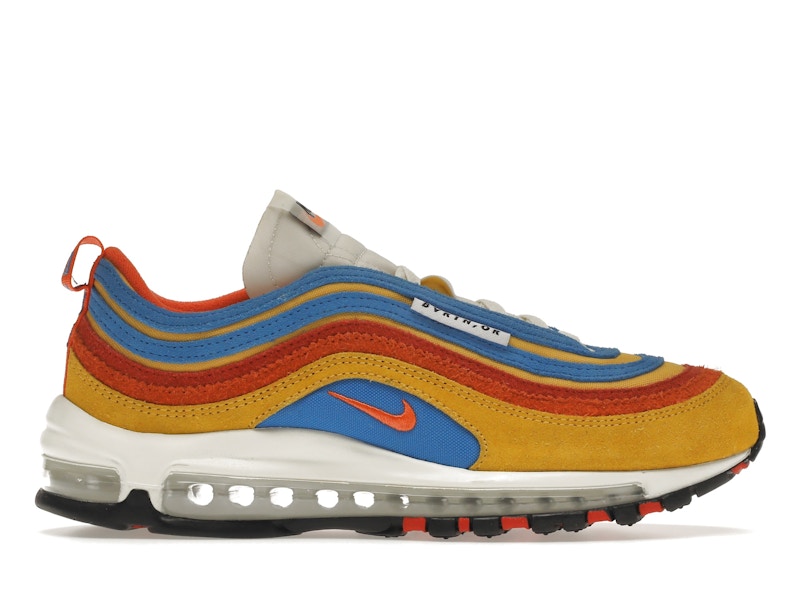 Air max 97 hot sale white blue red yellow