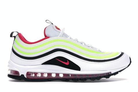 Nike Air Max 97 White Black Volt Rush Pink Men's CI9871-100 US