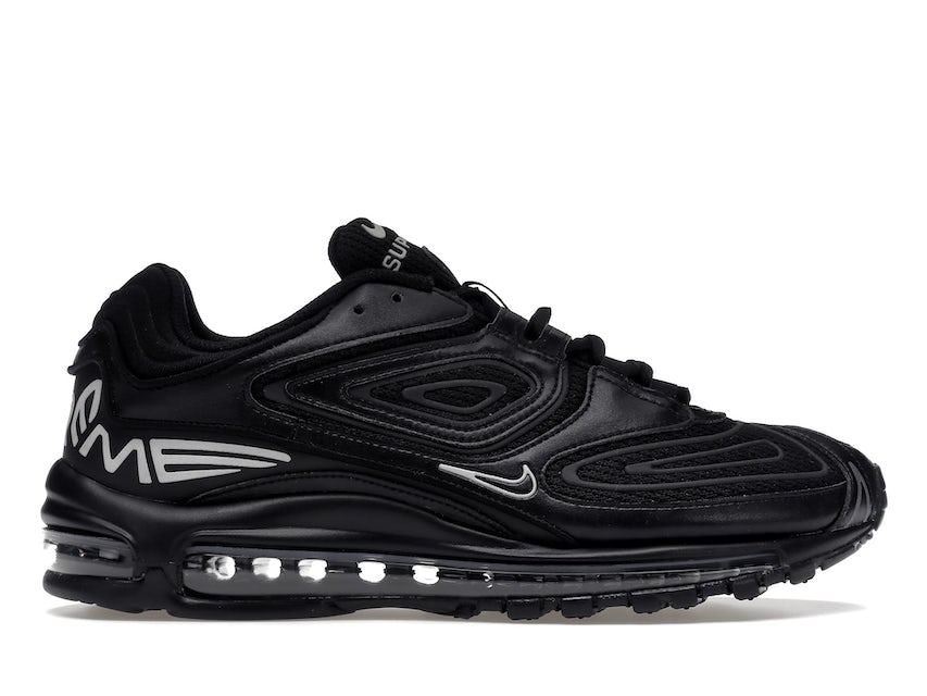 Air max 98 leather low trainers Nike x Supreme Black size 9.5 US in Leather  - 28151875