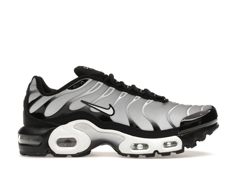 Nike air max plus white best sale silver