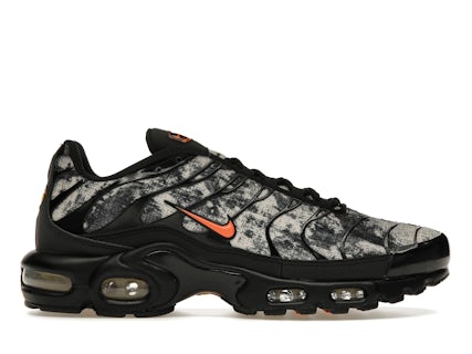 Nike Air Max Plus Camuflaje Negro Safety Anaranjado Hombre