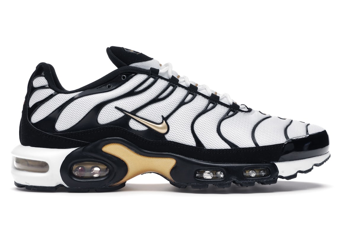 Nike Air Max Plus White Black Metallic Gold Men's - CZ9188-001 - US
