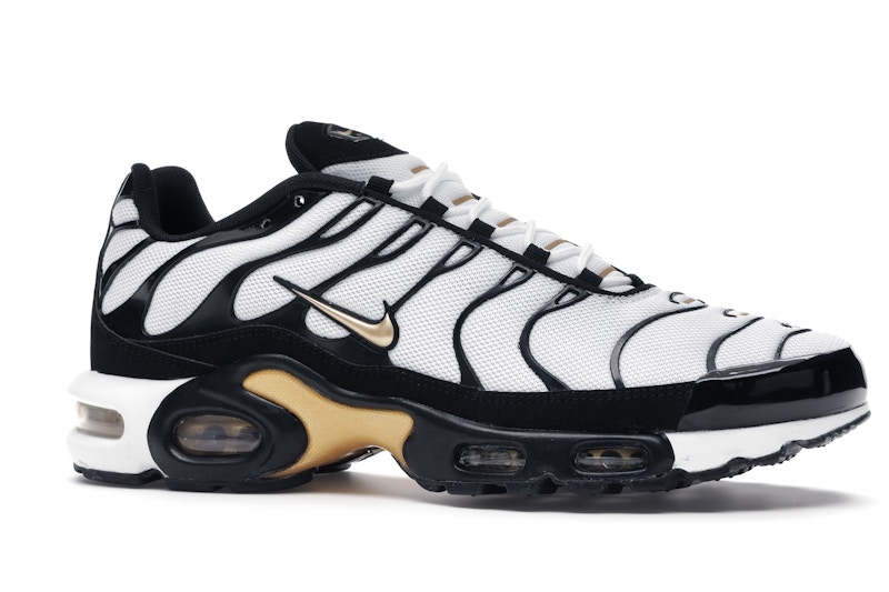 Nike Air Max Plus White Black Metallic Gold - CZ9188-001