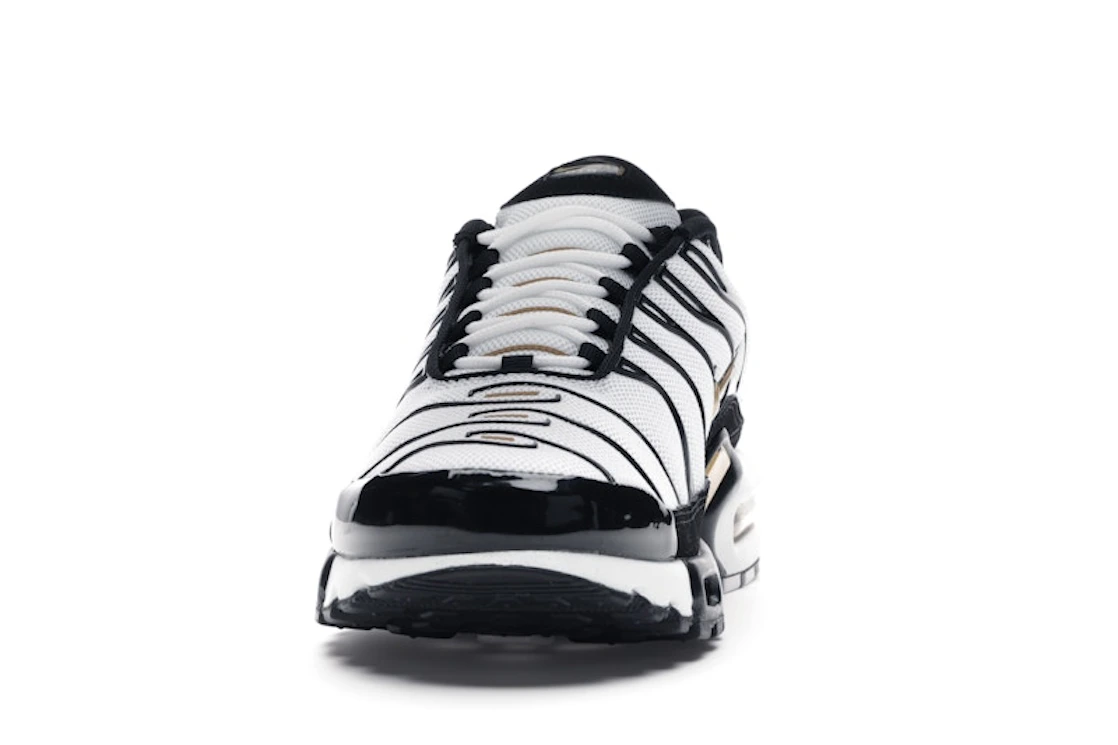 Nike Air Max Plus White Black Metallic Gold