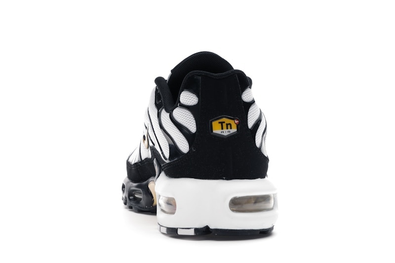 Nike Air Max Plus White Black Metallic Gold