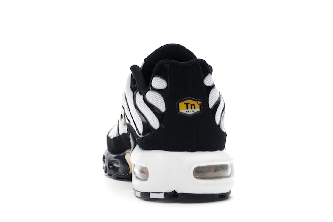 Nike Air Max Plus White Black Metallic Gold