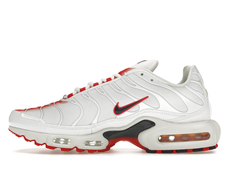 Nike Air Max Plus White University Red