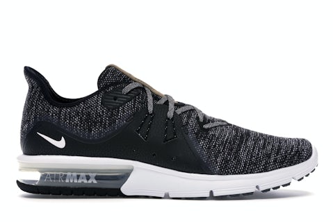 Nike Air Max Sequent Black White-Dark Grey Men's 921694-011 US