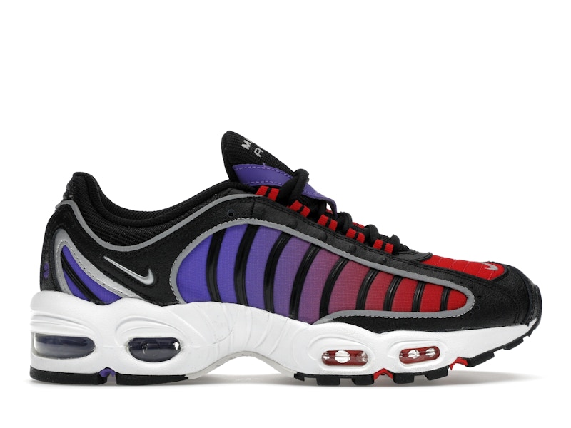 Purple red black and white nikes top
