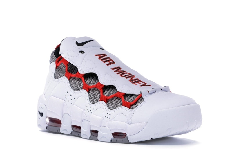 Nike Air More Money White Habanero Red
