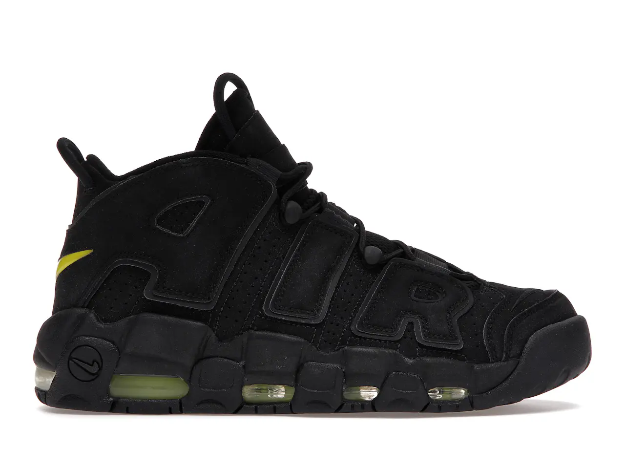 Nike Air More Uptempo Black Volt Men's - 414962-013 - US