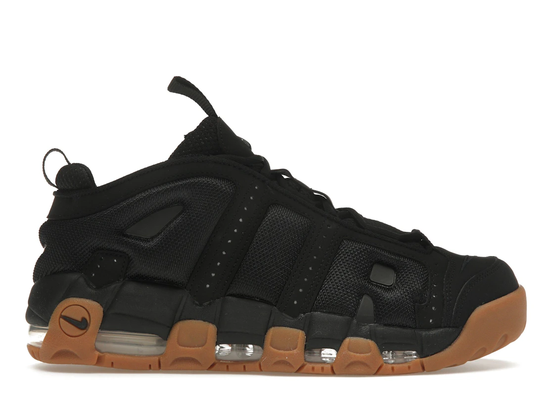 Nike Air More Uptempo Low Black Gum