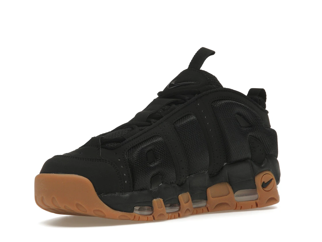Nike Air More Uptempo Low Black Gum