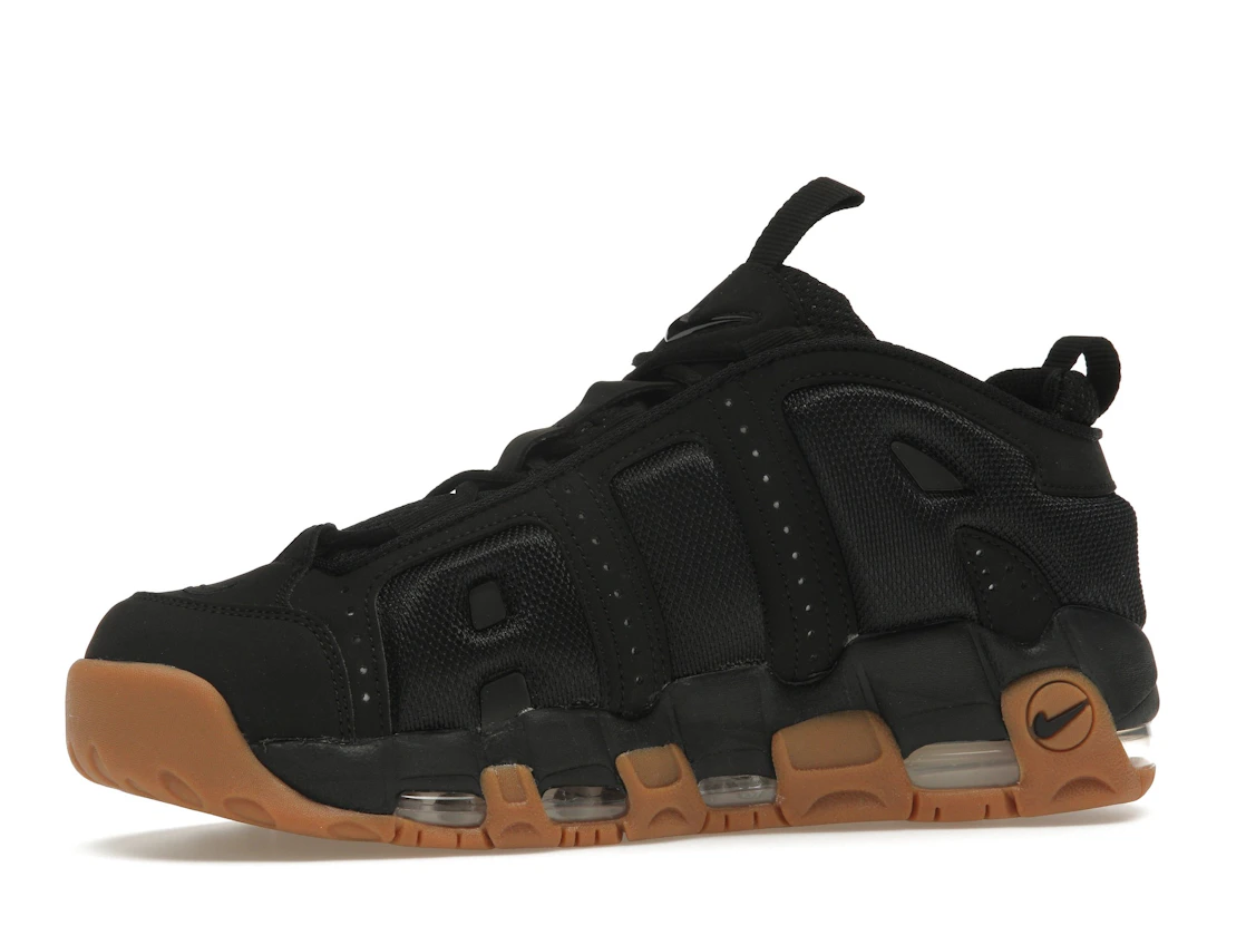 Nike Air More Uptempo Low Black Gum