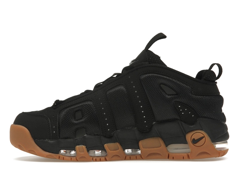 Nike Air More Uptempo Low Black Gum