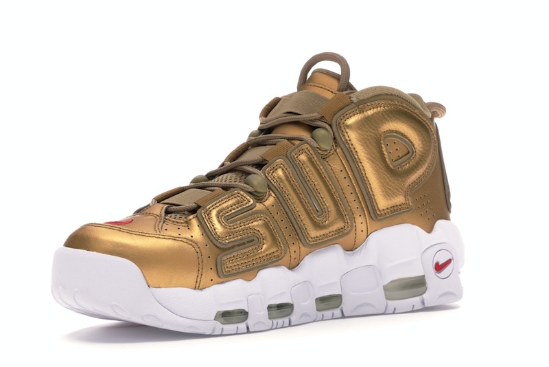 Supreme gold shoes