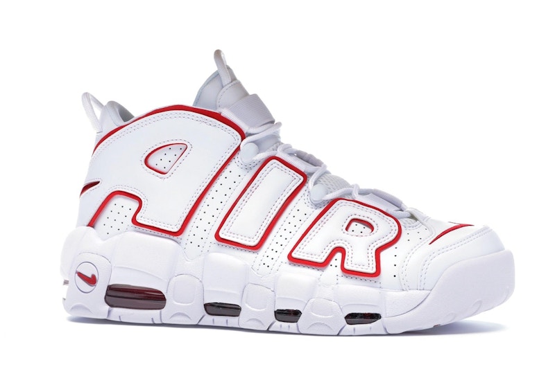 Nike air uptempo 96 white red Clearance
