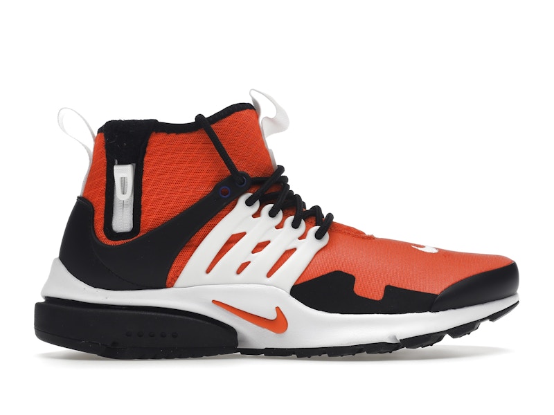 Nike presto black orange hot sale