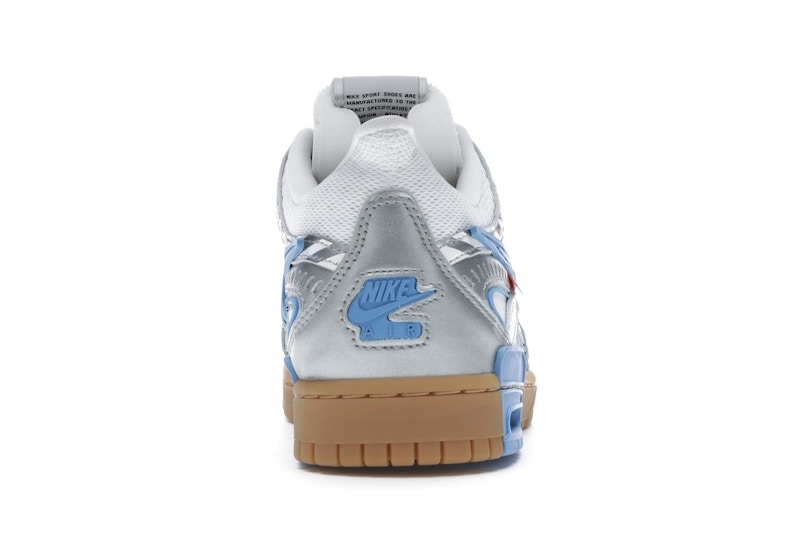 rubber dunk off white university blue stockx