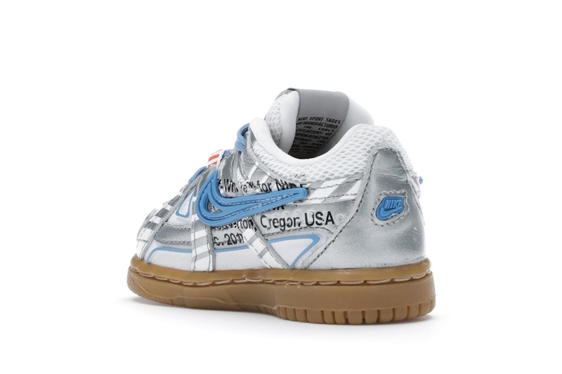 Rubber dunk x off white university blue stockx Clearance